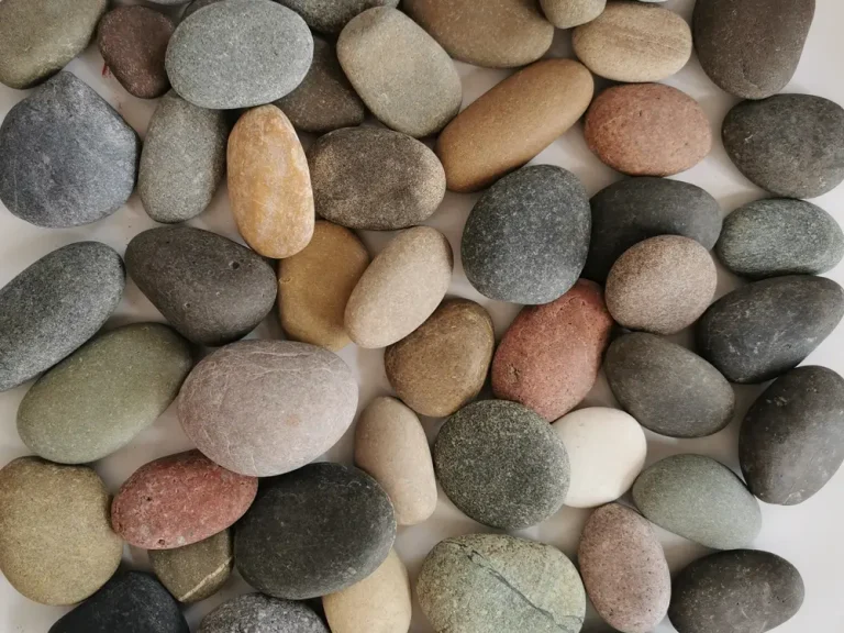 mixture pebble stones