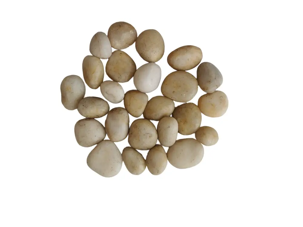 normal polished white pebble stone