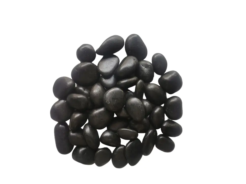 normal polished black pebble stone