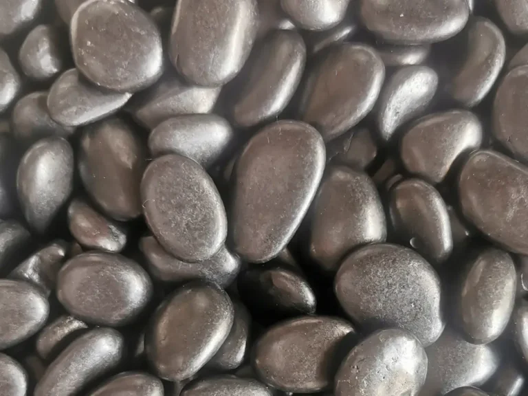 black pebble stones